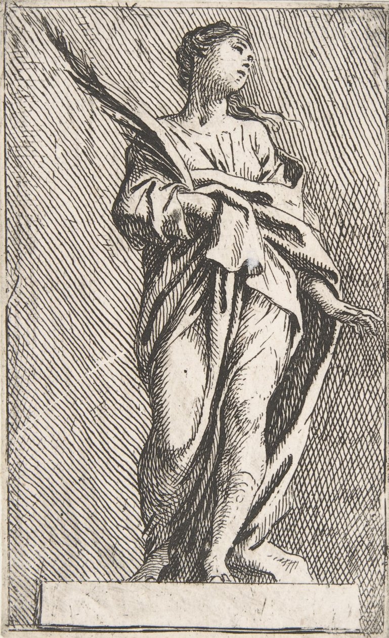 شخصية أنثى واقفة ، كاليفورنيا. 1739-40. ، كاليفورنيا. 1739-40. بواسطة بيير إجناس باروسيل