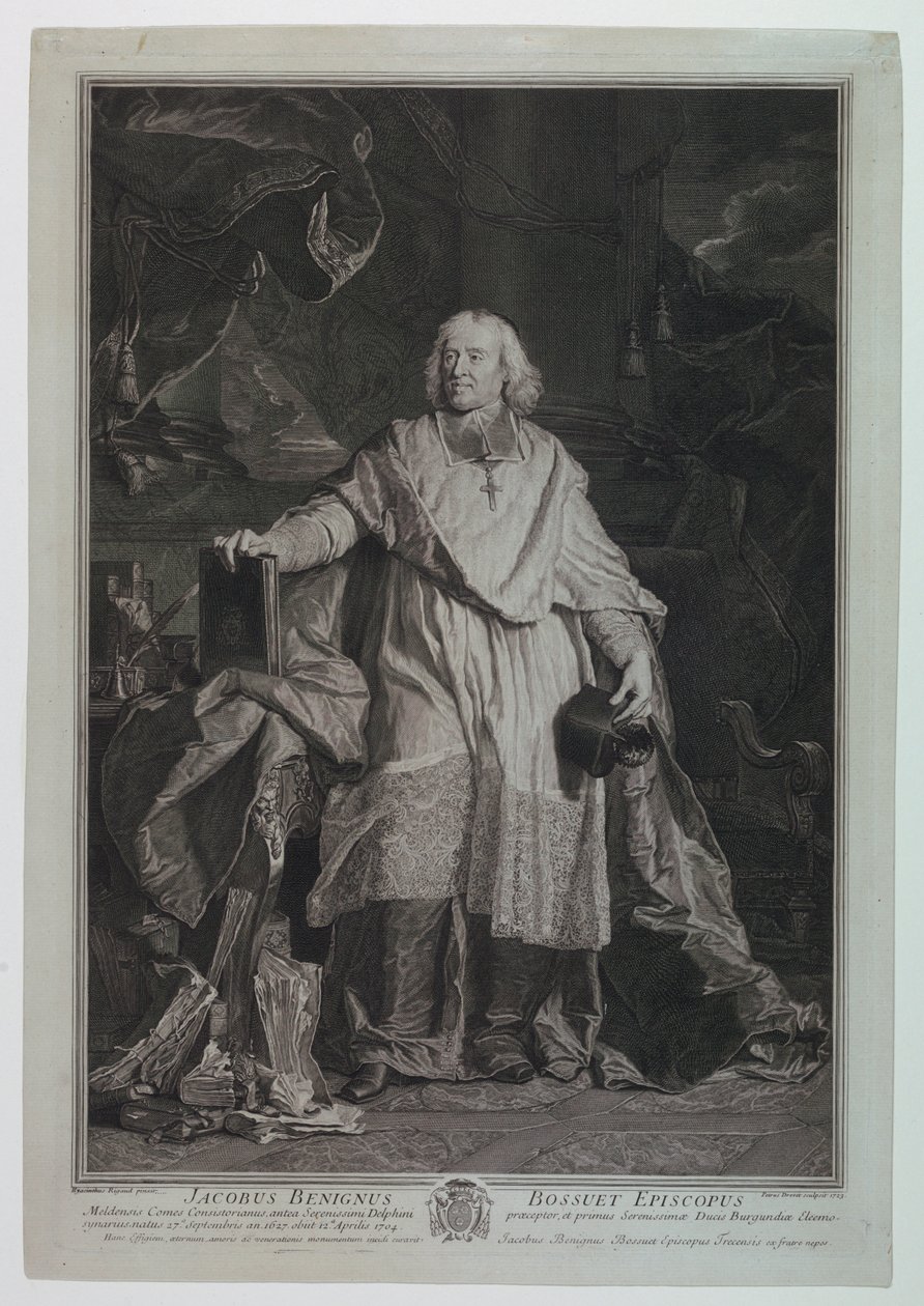 صورة الكاردينال جاك بينيني بوسيه (1627-1704) بواسطة بيير إمبرت دريفيت