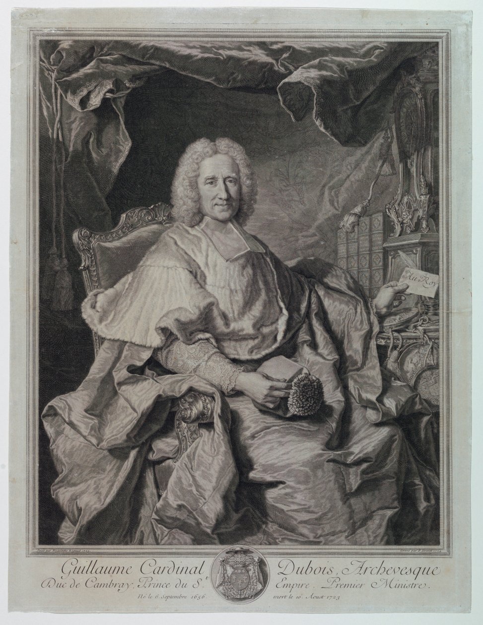 صورة شخصية لغيوم كاردينال دوبوا (1650-1723) بواسطة بيير إمبرت دريفيت