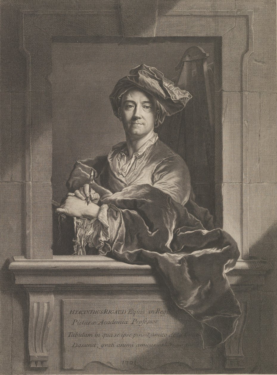 صورة Hyacinthe Rigaud ، ١٧٢١. بواسطة بيير إمبرت دريفيت