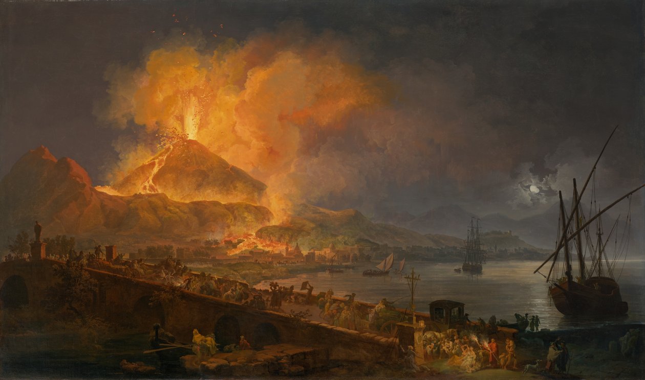 ثوران جبل. فيزوف ، 1777 بواسطة بيير جاك فولاير
