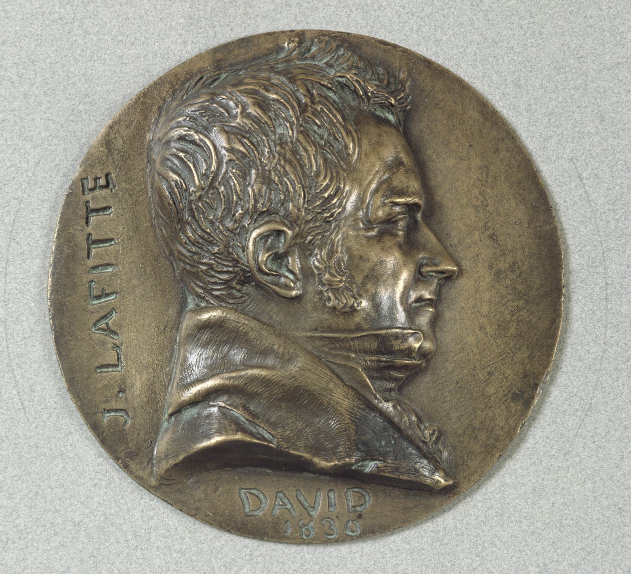 ميدالية مع صورة جاك لافيت (1767-1844) 1830 (معدن) بواسطة بيير جان ديفيد دانجيرز