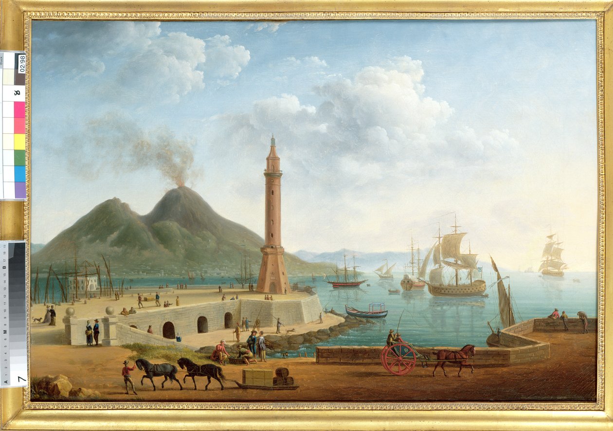 منظر لفيزوف من ميناء نابولي ، 1791 (زوج من 121416) بواسطة بيير جوزيف بيتي