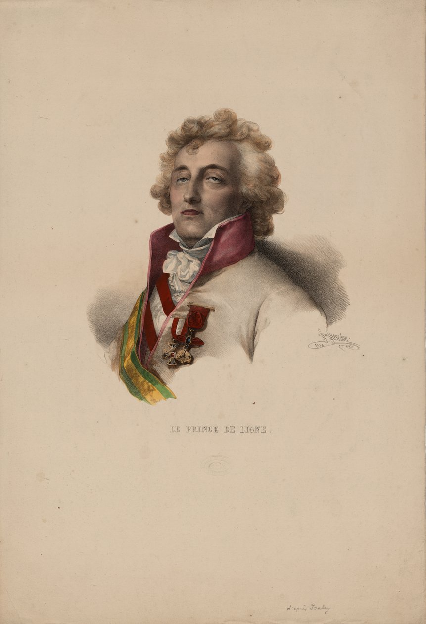 صورة لتشارلز جوزيف ، الأمير دي لين 1735-1814 ، 1825 بواسطة بيير لويس هنري جريفيدون