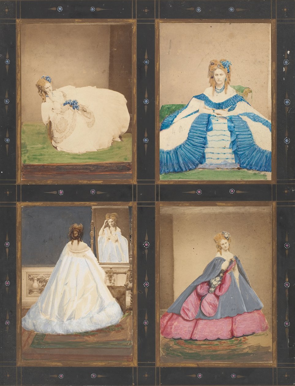 [اختلافات في فساتين Elvira و Ritrosetta] ، 1861-1867. بواسطة بيير لويس بيرسون