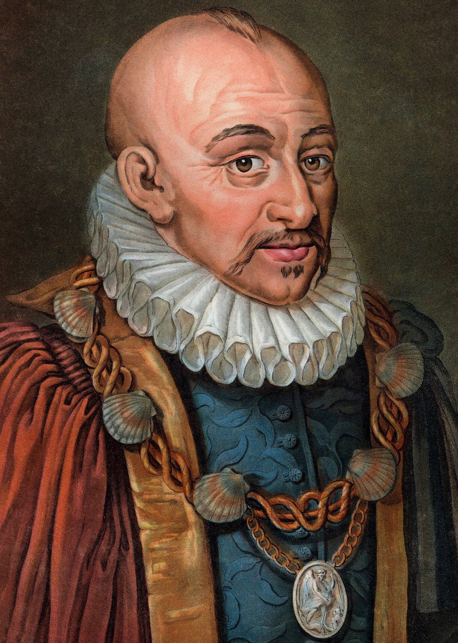 ميشيل إيكيم دي مونتين 1533-1592 - نقش - القرن التاسع عشر - صورة ميشيل إيكويم دي مونتين (1533-1592) "، فيلسوف إنساني فرنسي. نقش بيير ميشيل أليكس بواسطة بيير ميشيل أليكس