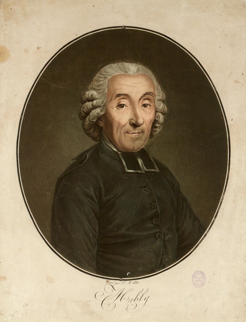 صورة غابرييل بونو دي مابيلي 1709-1785 ، ج. 1790. بواسطة بيير ميشيل أليكس