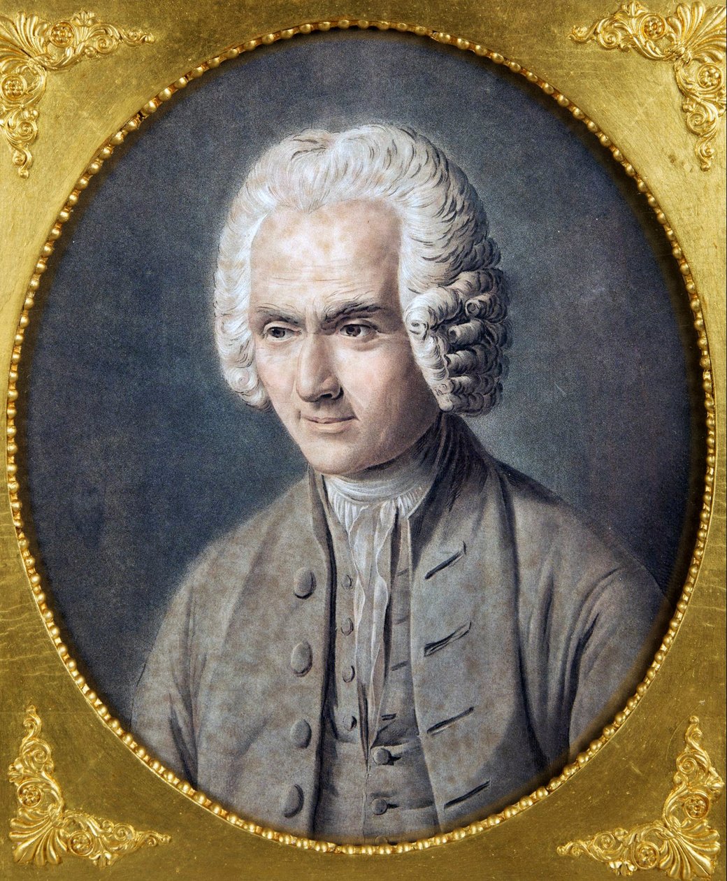 صورة جان جاك روسو (1712-1778) بريشة أليكس ، بيير ميشيل (1762-1817). أكواتينت ، الحجم: 40.5 × 36 ، مجموعة خاصة بواسطة بيير ميشيل أليكس