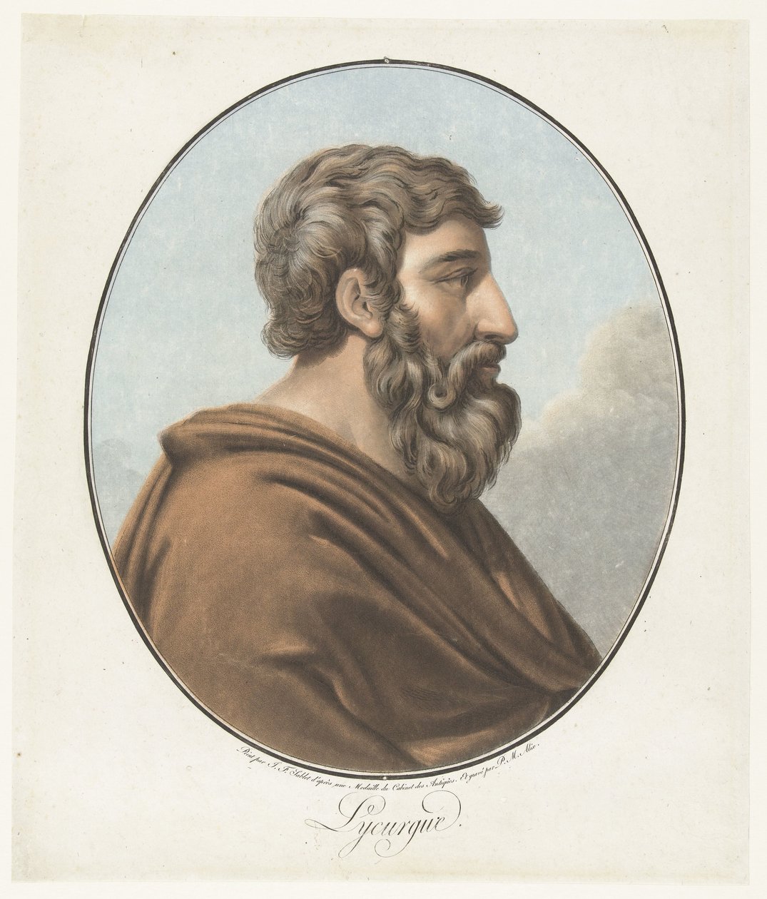 صورة Lycurgus Lycurgue (العنوان على الكائن) مجموعة des Grands Hommes (عنوان السلسلة) بواسطة بيير ميشيل أليكس