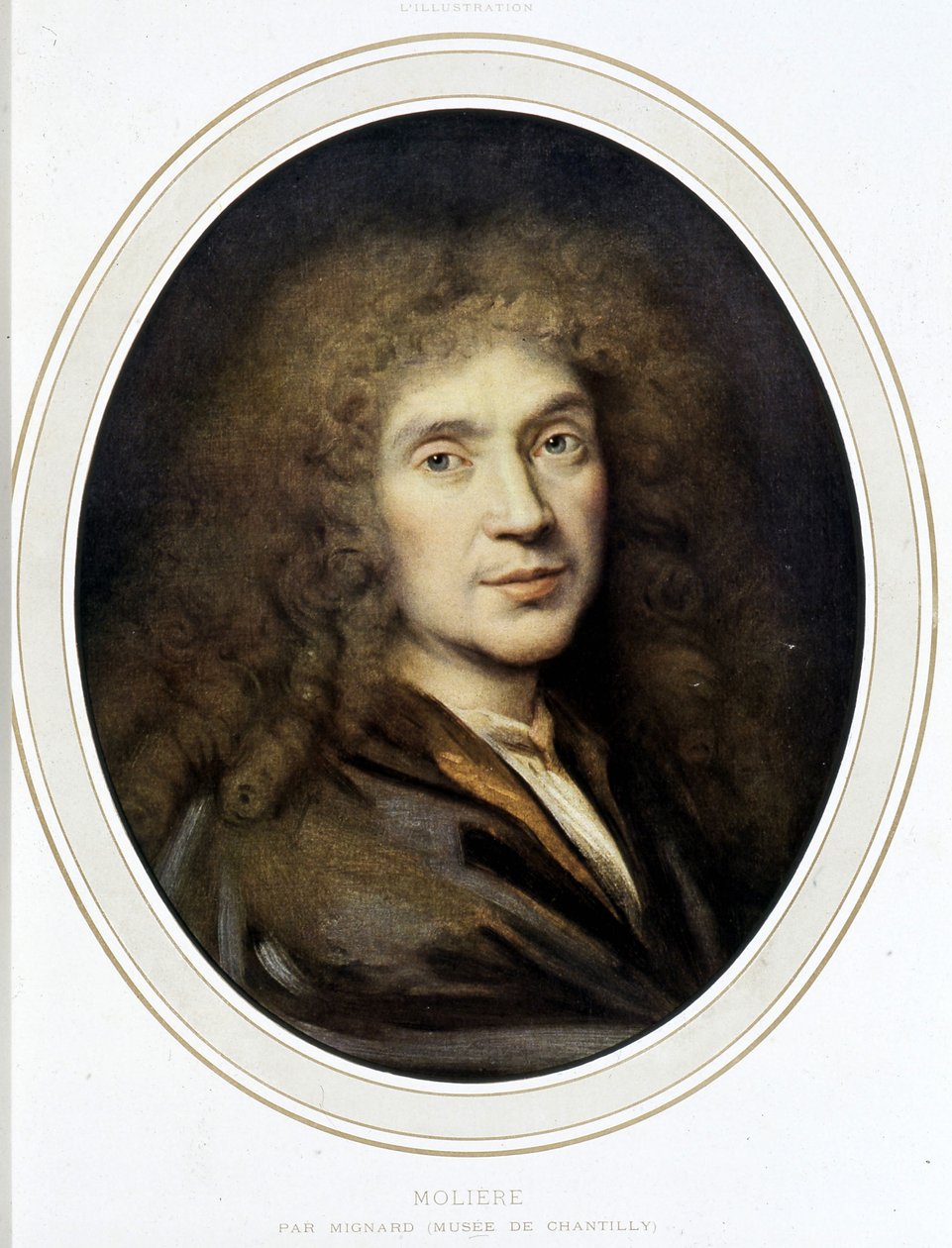 Molière by Mignard - متحف شانتيلي بواسطة بيير مينارد