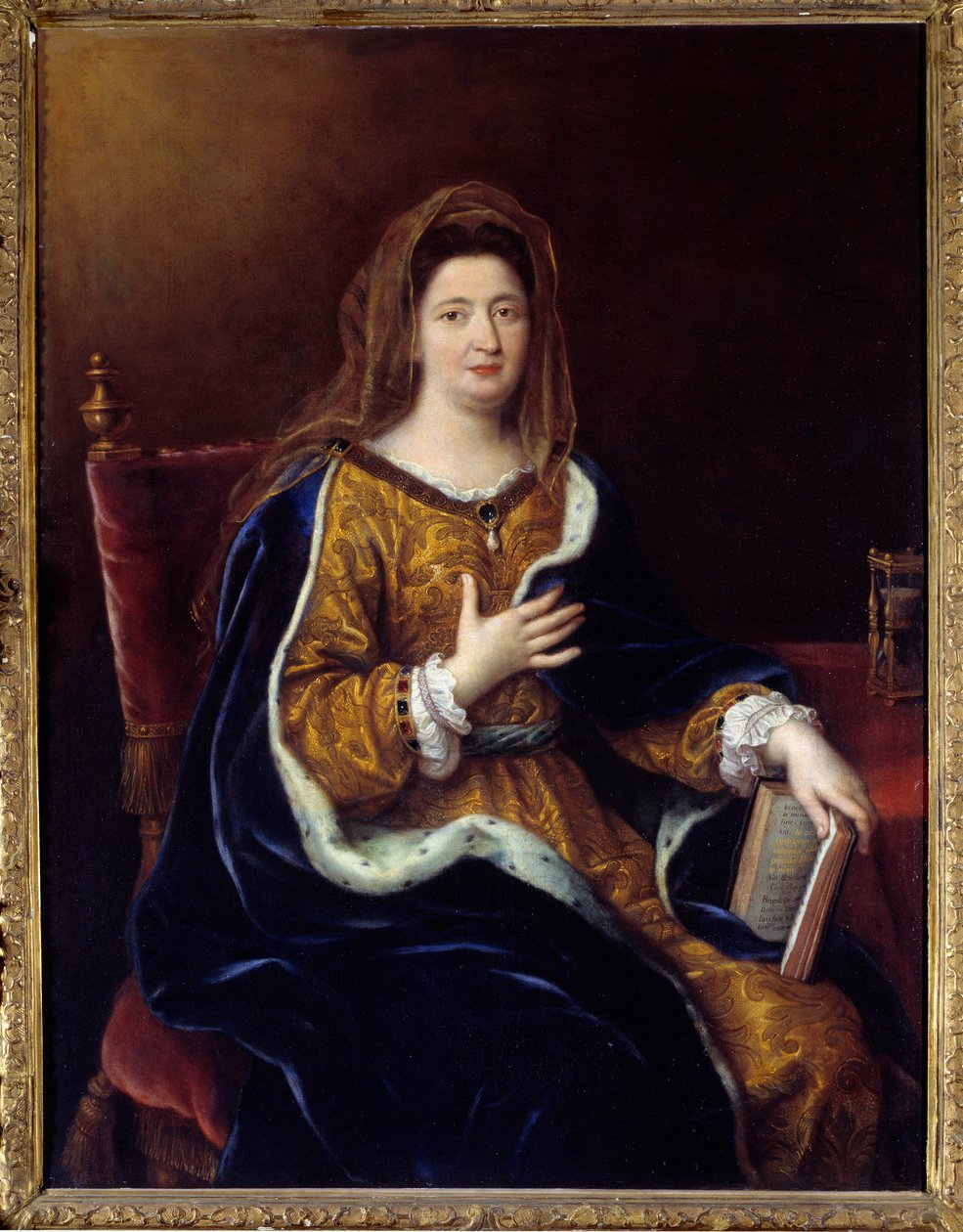 صورة لفرانسواز دأوبيني ، ماركيز (مدام) دي مينتينون (1635 - 1719) ، عشيقة لويس الرابع عشر. لوحة بيير مينارد (1612-1695) بواسطة بيير مينارد