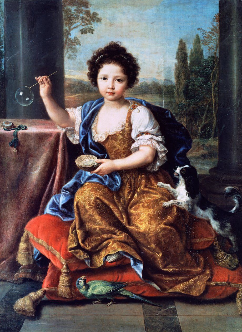صورة لويز ماري آن دي بوربون أو مادموزيل دي تور (1674-1681) ، لوحة لبيير مينيارد (1612-1695) ، زيت على قماش بواسطة بيير مينارد