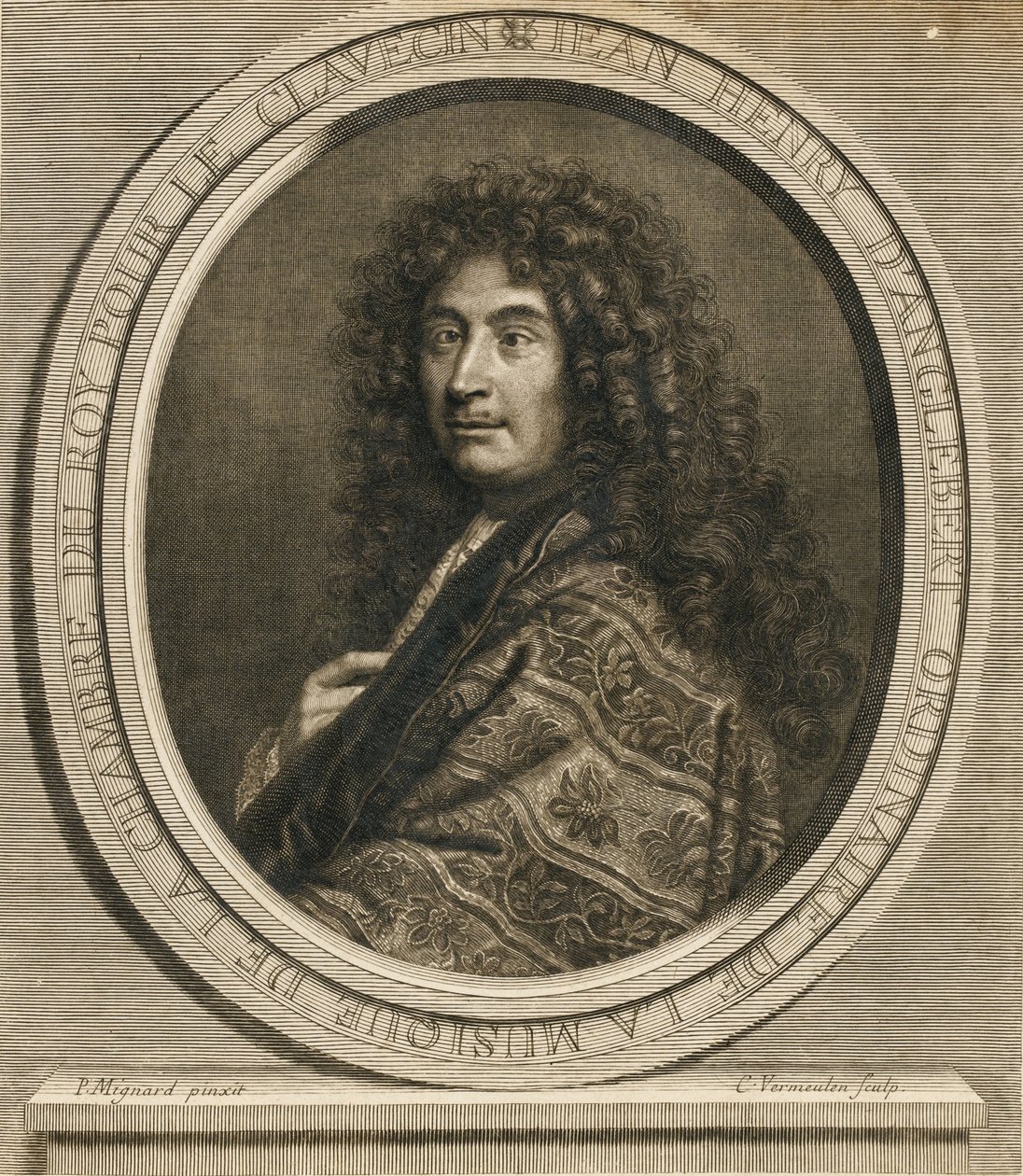 صورة الملحن جان هنري دانجليبرت 1629-1691 ، 1689 بواسطة بيير مينارد