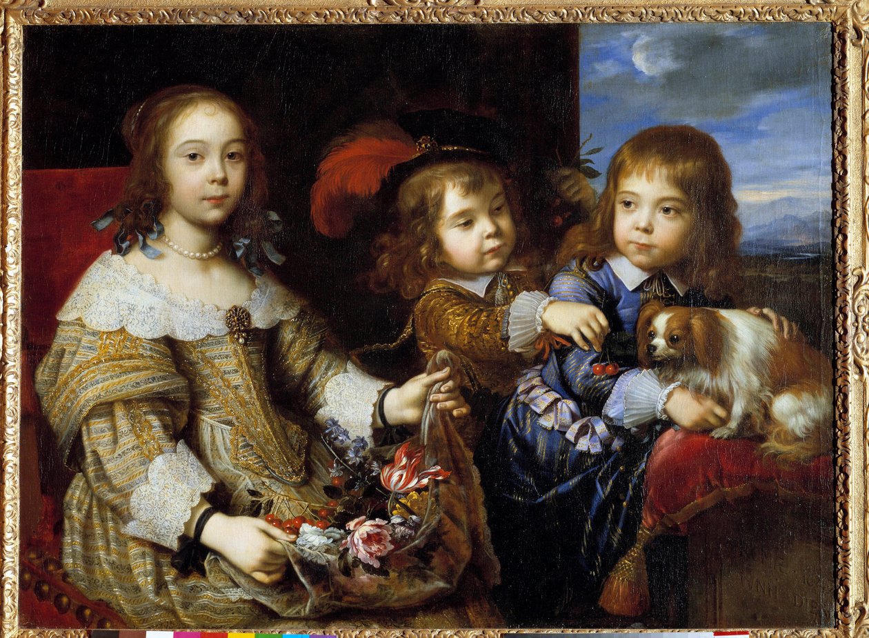 أطفال دوق بوالون لوحة لبيير مينيارد (1612-1695) 1647. هونولولو ، أكاديمية الفنون بواسطة بيير مينارد