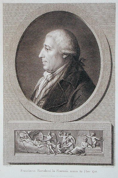 صورة لفرانشيسكو بارتولوزي (1727-1815) نقشها جاك برويار (1744-1806) (نقش) بواسطة بيير نويل فيوليت