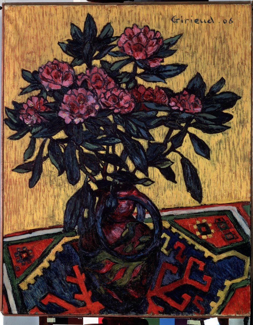"" باقة زهور الفاوانيا "(الفاونيا) لوحة لبيير بول جيريود (1876-1940) 1906 Dim. 81 x 65 cm متحف هيرميتاج ، سانت بطرسبرغ (سان بيترسبورغ) بواسطة بيير بول جيرو
