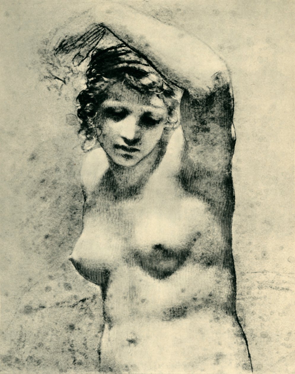أنثى عارية ترفع ذراع واحدة ، c1800 ، "مارغريت" ، 1943. بواسطة بيير بول برودون