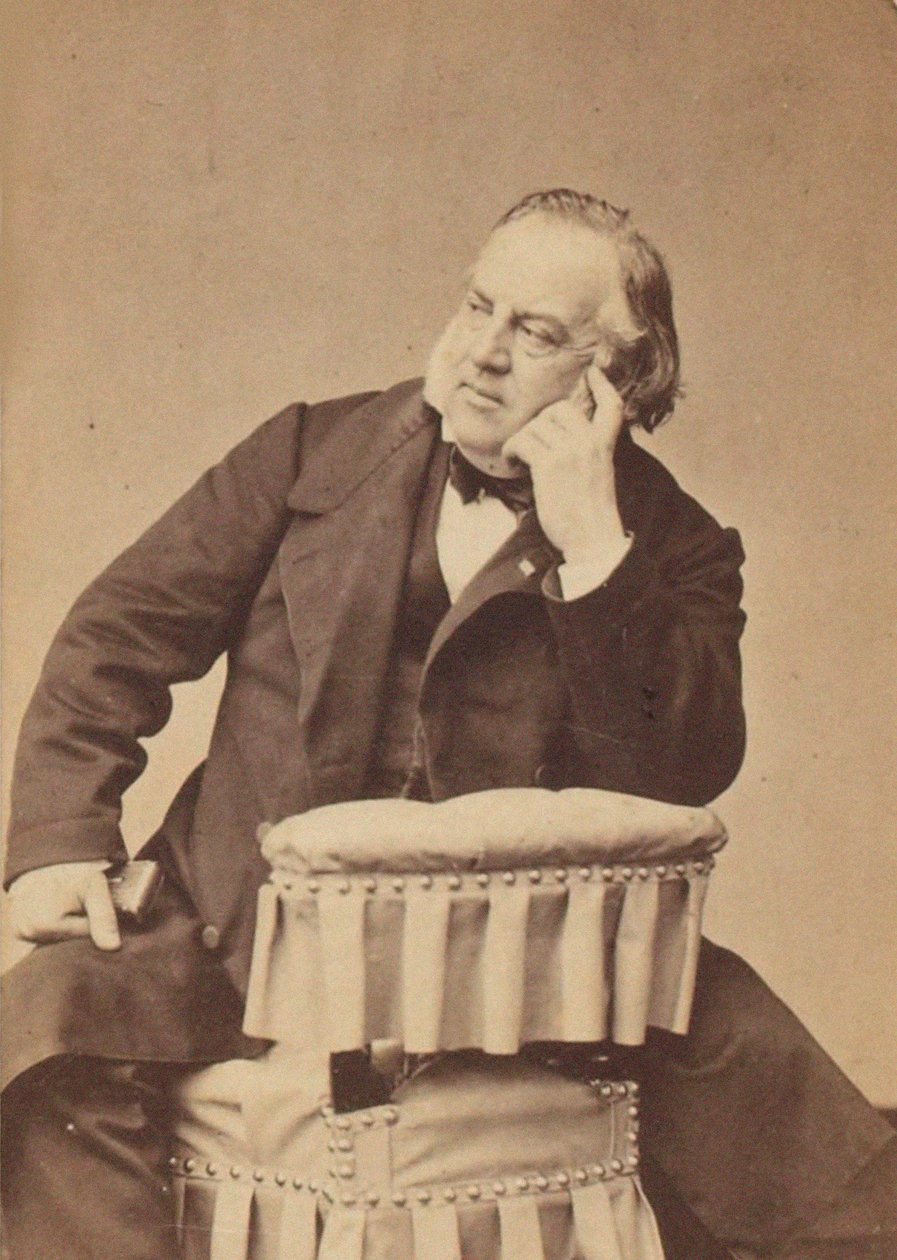 صورة للمؤلف الموسيقي لويس كلابيسون (1808-1866) ، بقلم بيتي ، بيير لانيث (1831-1909). صور الألبومين. مجموعة خاصة بواسطة بيير بيتيت