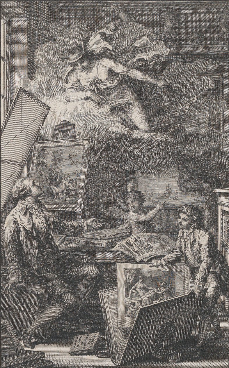 في ذكرى P. FR. Basan ، نقش لكتالوج مجموعة P.-F. باسان ...، 1798. بواسطة بيير فيليب شوفارد