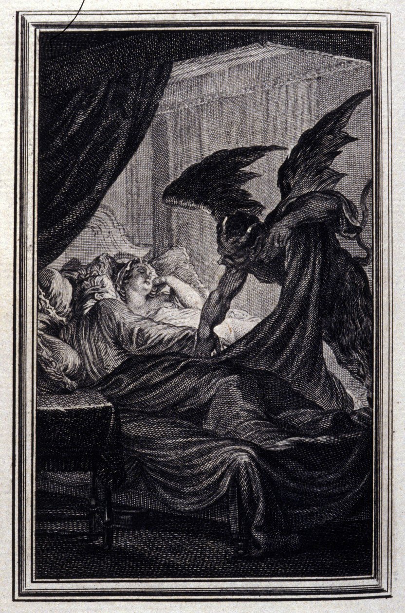 خاتم Hans Carvel - في "" حكايات وقصص قصيرة في الشعر "لجين لافونتين. 1776. رسم بي بي شوفارد. بواسطة بيير فيليب شوفارد