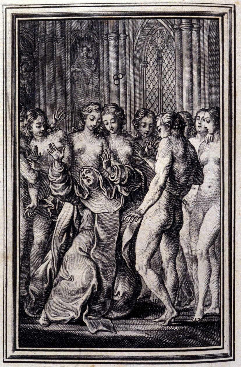Le Glouches - في "" حكايات وقصص قصيرة في الشعر "" لجان لافونتين. 1776. رسم بي بي شوفارد. بواسطة بيير فيليب شوفارد
