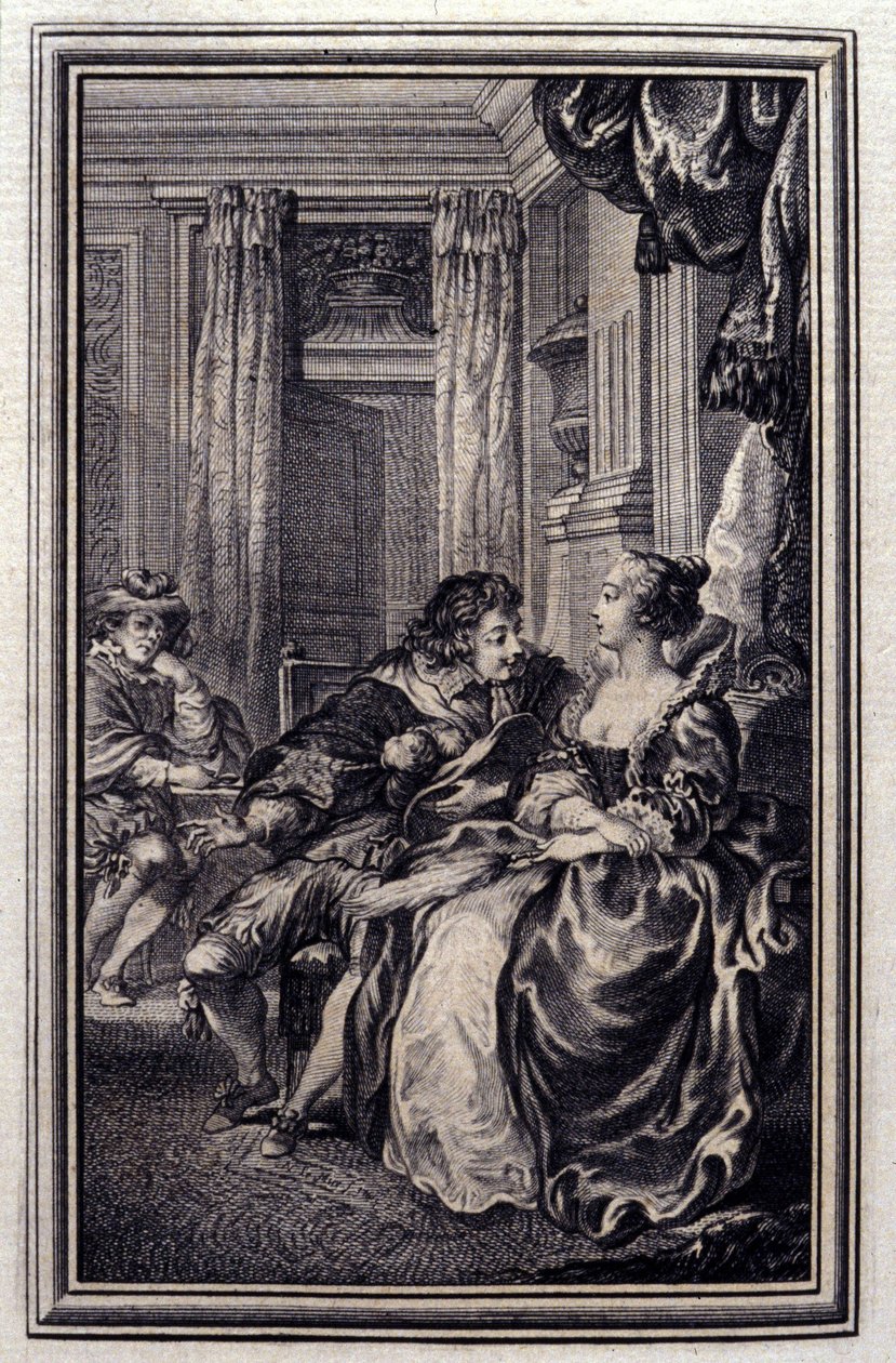 Le Magnifique - في "" الحكايات والقصص القصيرة في الشعر "" لجان لافونتين. 1776. رسم بي بي شوفارد. بواسطة بيير فيليب شوفارد