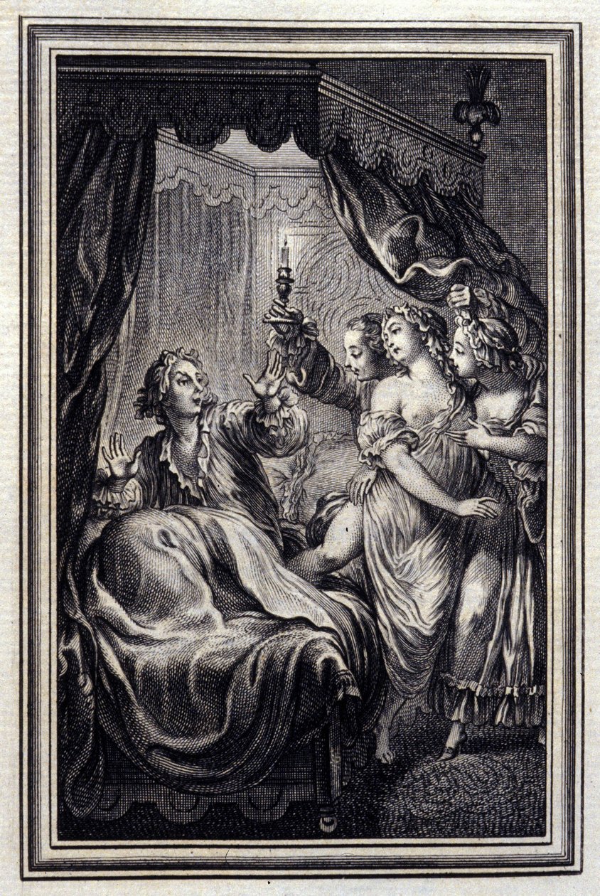 لم نلاحظ كل شيء أبدًا - في "Tales et nouvelles en vers" للمخرج جان لافونتين. 1776. رسم بي بي شوفارد. بواسطة بيير فيليب شوفارد