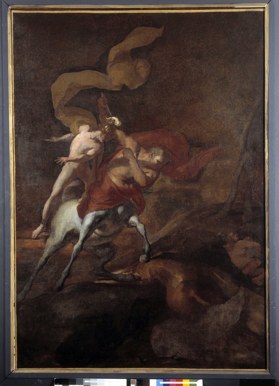 تعليم أخيل بواسطة Centaur Chiron (زيت على قماش) بواسطة بيير بوجيت