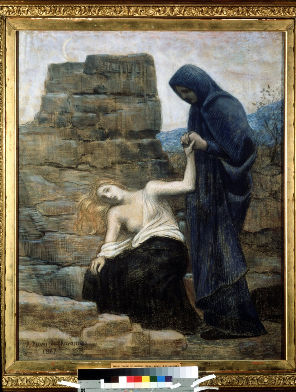 "الرحمة" "لوحة لبيير بوفيس دي شافانيس (1824-1898) 1887 (رمزية) موسكو ، متحف بوشكين للفنون الجميلة بواسطة بيير بوفيس دي شافان