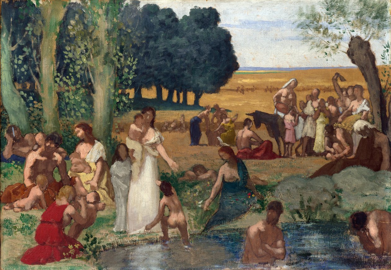 Puvis de Chavannes ، Pierre Cecil (1824-1898) زيت صيفي على قماش قبل 1873 المعرض الوطني ، لندن 43،2x62،2 بواسطة بيير بوفيس دي شافان