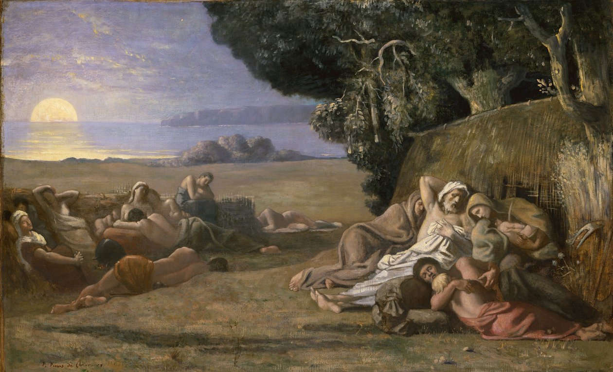 النوم ، c.1867-70 بواسطة بيير بوفيس دي شافان
