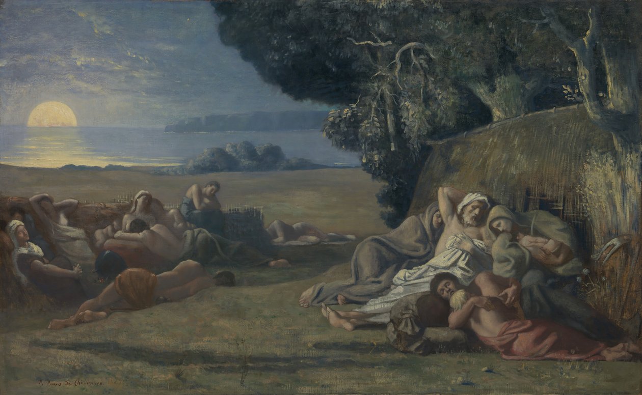 النوم ، كاليفورنيا. 1867-70. بواسطة بيير بوفيس دي شافان