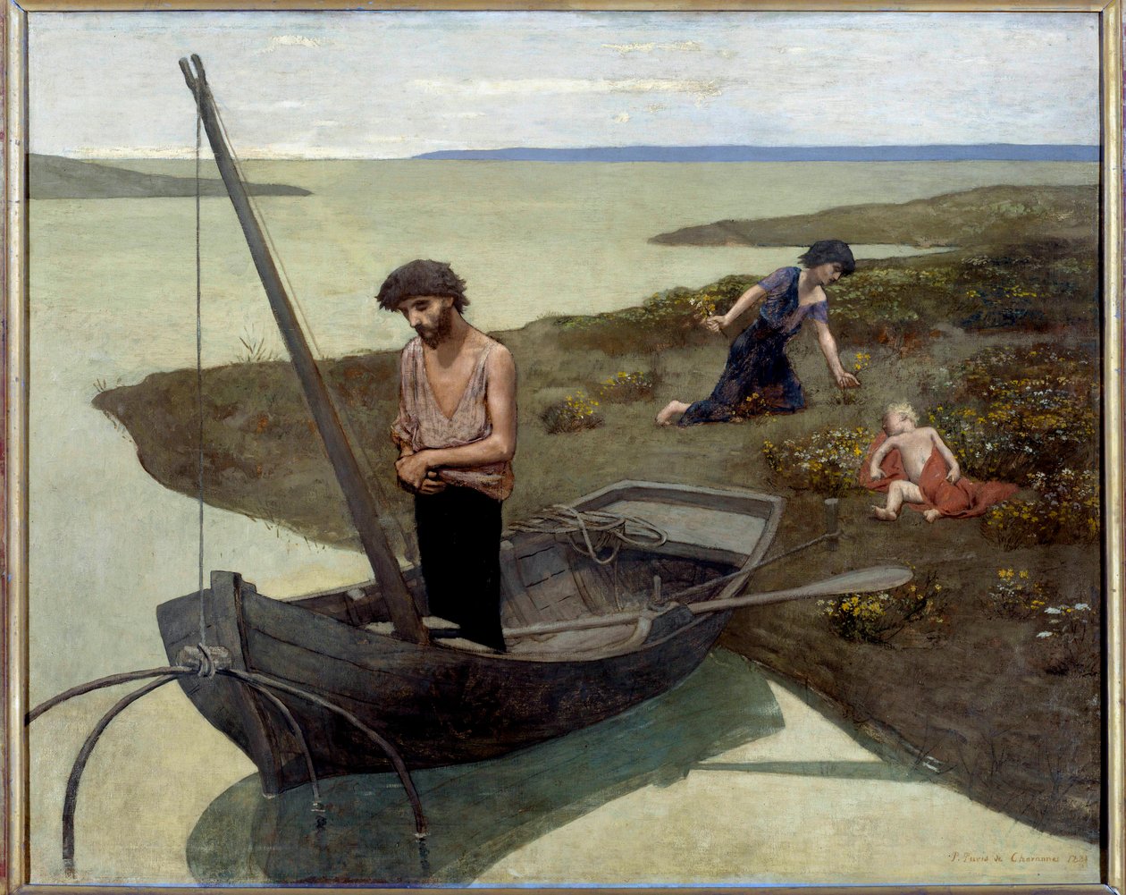 The poor fisherman Painting by Pierre Puvis de Chavannes (1824-1898) 1881 Sun. 1,55x1,92 m Paris, musee d