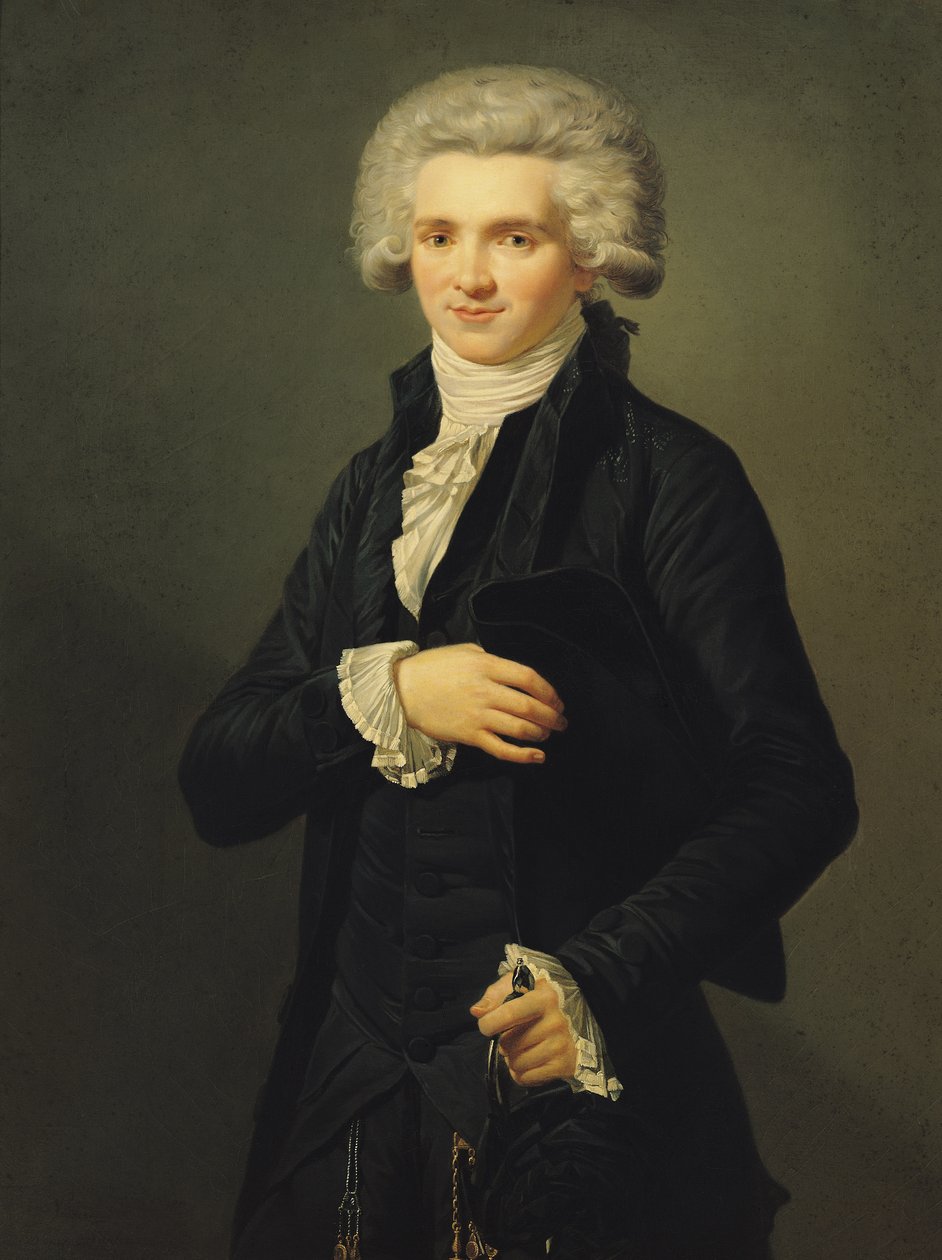 Maximilien de Robespierre (1758-94) 1791 (زيت على قماش) بواسطة بيير روش فيجنرون