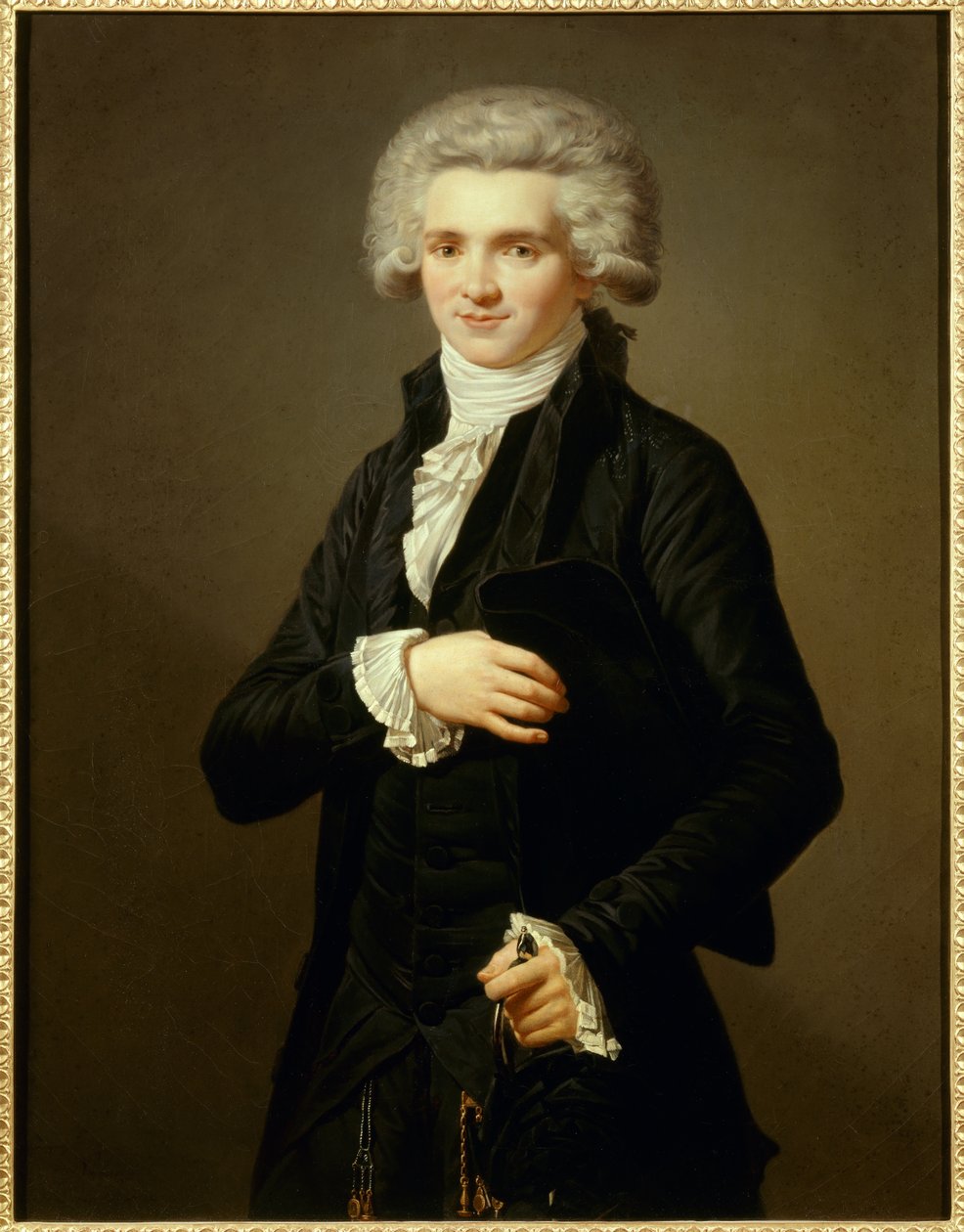 صورة ماكسيميليان لروبسبيير (1758-1794) تقليدية في لباس مندوب الدولة الثالثة. رسم بيير فيجنيرون (1789-1872) إي سي. الاب. بواسطة بيير روش فيجنرون
