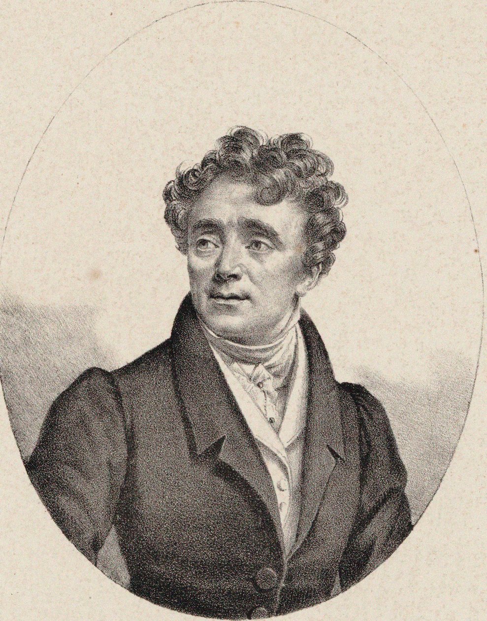صورة لمغني الأوبرا لويس أنطوان إليونور بونشارد 1787-1866 ، حوالي 1835. بواسطة بيير روش فيجنرون