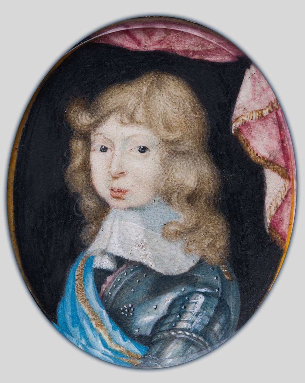 صورة مصغرة لتشارلز الحادي عشر ، ملك السويد عندما كان طفلاً ، c.1662 (الغواش على الرق) بواسطة بيير سينياك