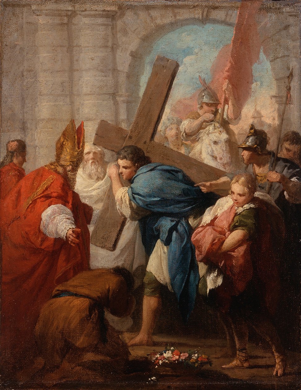 هرقل يحمل الصليب ، ج .1728 بواسطة بيير سوبليراس