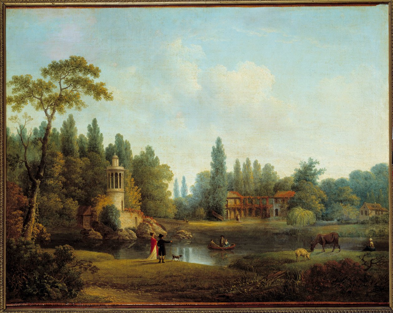 لو هامو دو بيتي تريانون في فرساي لوحة بيير جوزيف واليرت (1753-1812) 1803 صن. 0.56x0.72 م بواسطة بيير واليرت