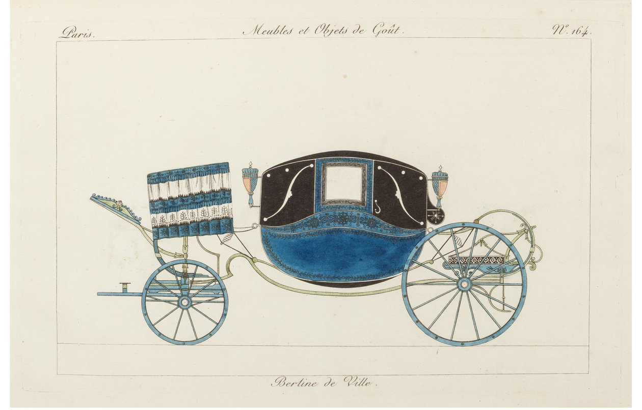 سيدان المدينة ، 1800s. بواسطة بيير دي لا ميسانجير