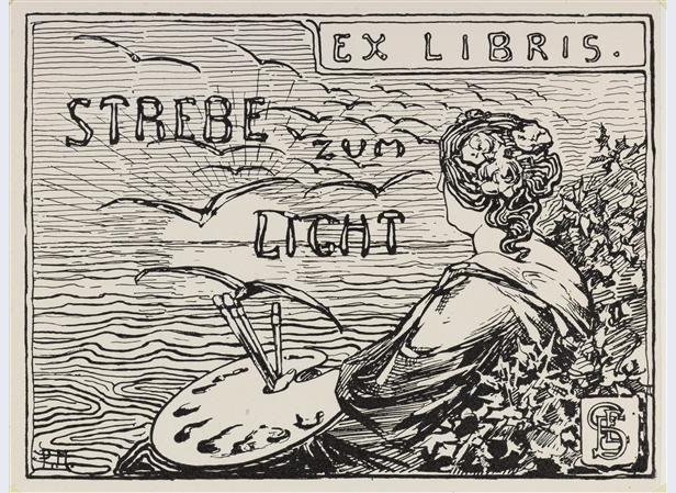 Em Libris السابق لـ Emmy E. Seelig بواسطة بيت موندريان