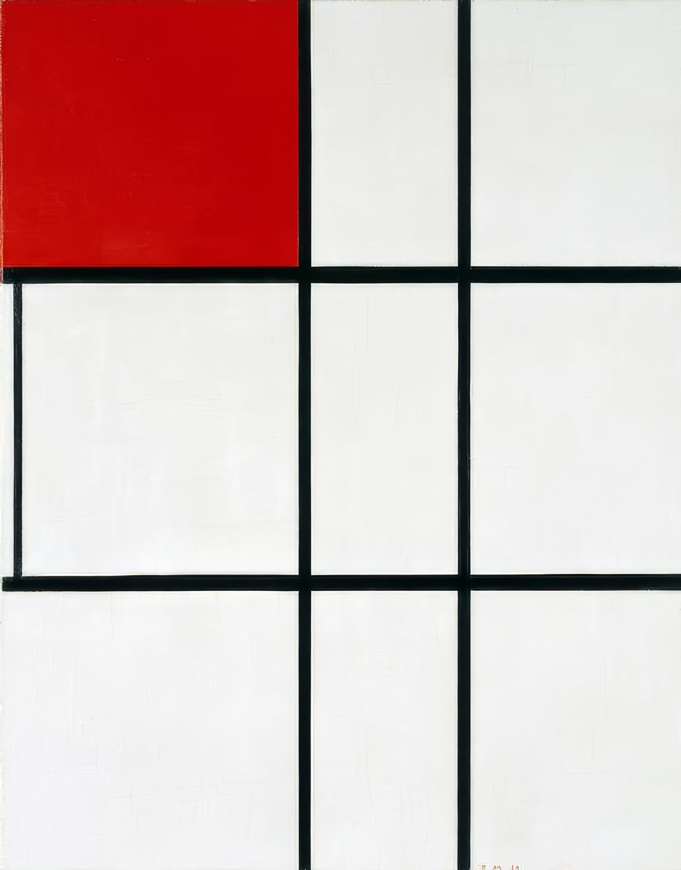 Piet Mondrian Composition B (No II) with Red &39;(1935) بواسطة بيت موندريان