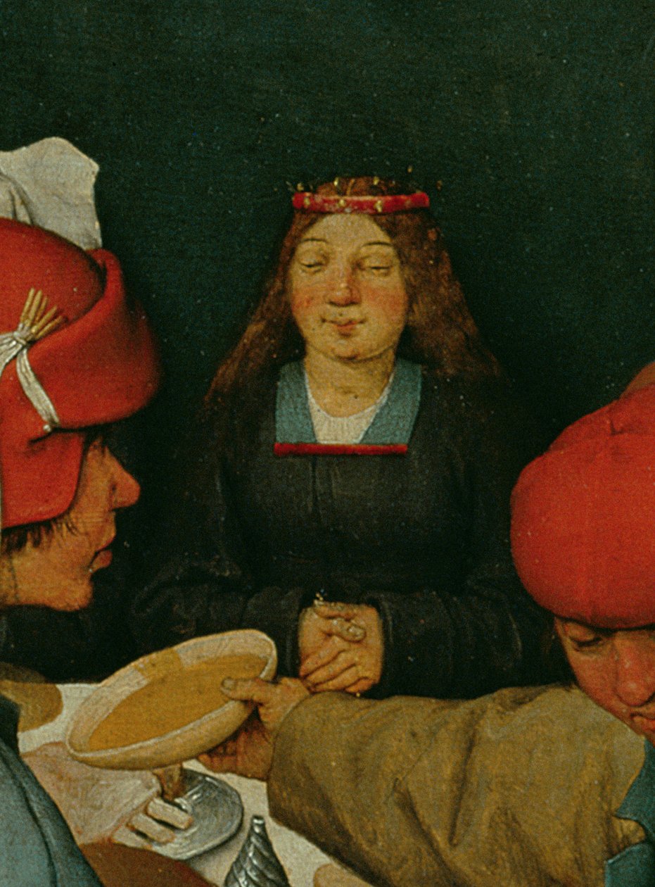 زفاف الفلاحين (Bauernhochzeit) (تفاصيل 68946) ، 1568 بواسطة بيتر بروغل الأكبر