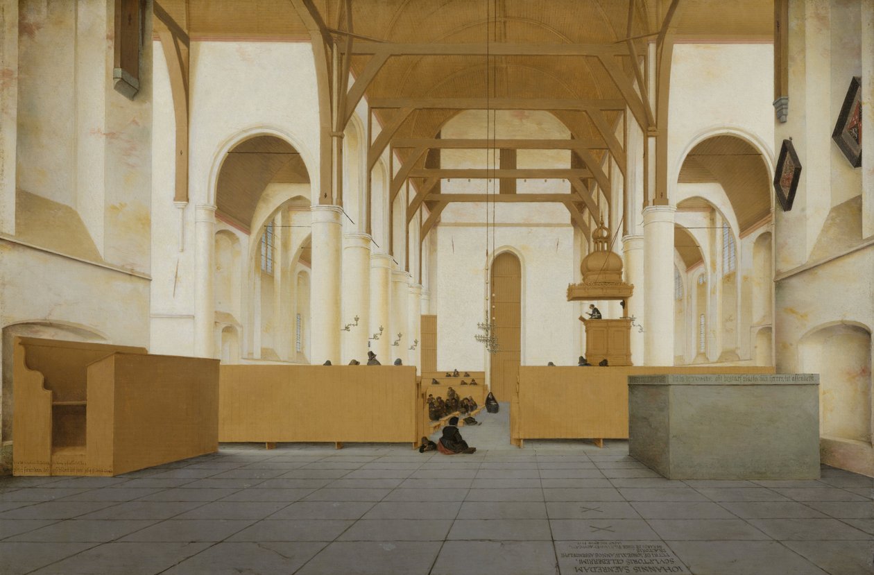 داخل Sint-Odulphuskerk في Assendelft ، 1649 بواسطة بيتر جانزون ساونريدام