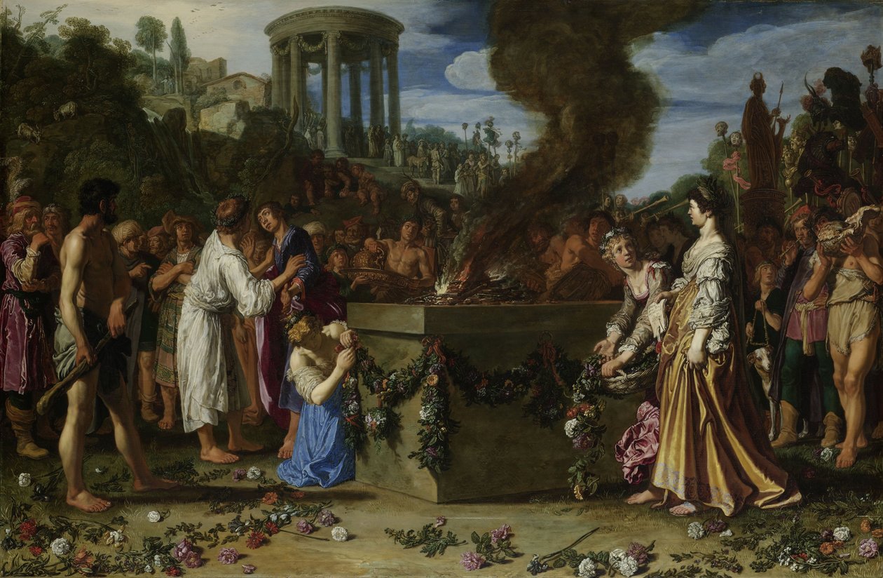 Orestes و Pylades المتنازع عليها في المذبح ، 1614 بواسطة بيتر Lastman