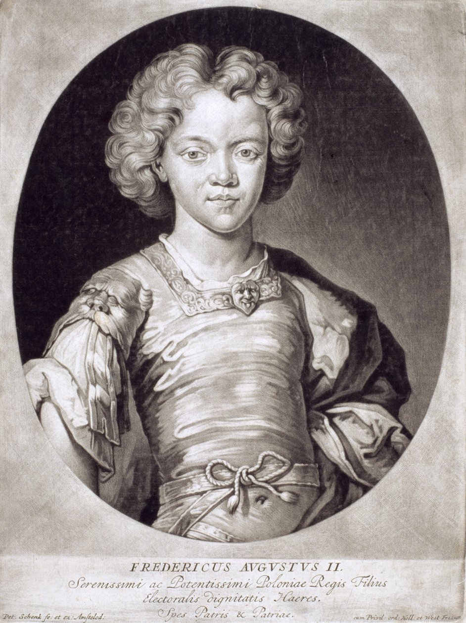 أغسطس الثالث (1696-1763) ملك بولندا كطفل بواسطة بيتر شينك