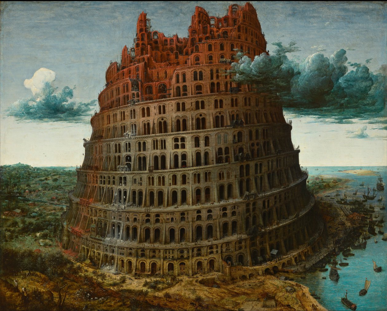 برج بابل ، ج .1565 بواسطة بيتر بروغل الأكبر