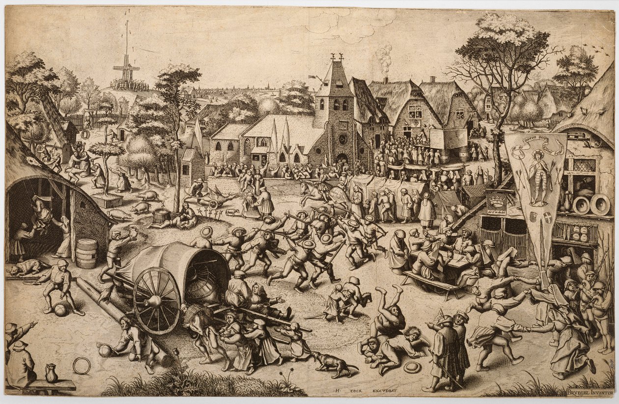 المعرض في يوم سانت جورج ، c.1559-60 (النقش والحفر ، الدولة الأولى) بواسطة بيتر الأكبر بعد بروغل