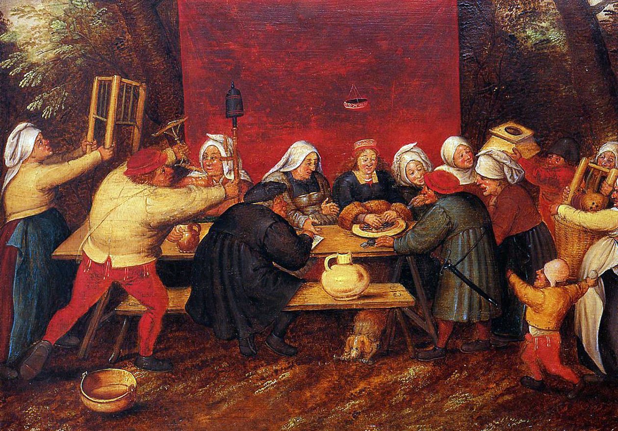 هدايا الزفاف ، ج .1619 بواسطة بيتر بروغل الأصغر