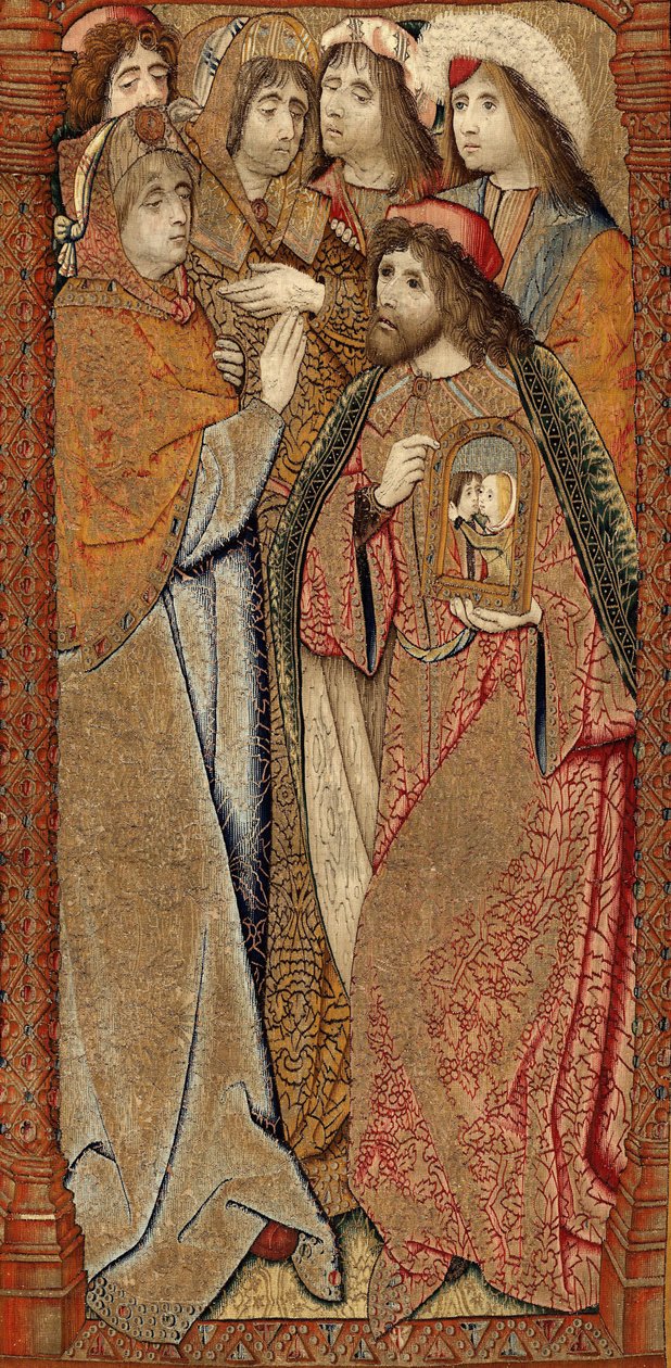 انتصارات والدة الإله أو العصافير الذهبية ، حوالي 1500 - 02 (نسيج) بواسطة بيتر (Attr. to) Coecke van Aelst